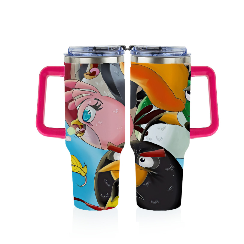 （画像用） Angry Birds アングリーバード 1200ｍLフルプリント車用タンブラー